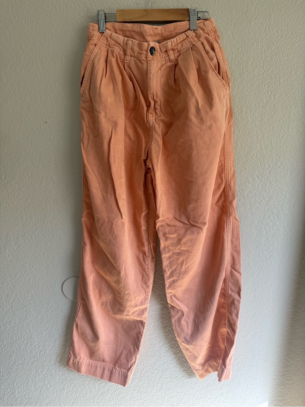 NEW Free People Orange Relaxed Tapered Trousers